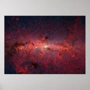 Póster Imagen infrarroja del centro de la galaxia Vía Lác