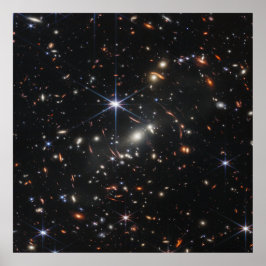 Póster Imagen infrarroja más profunda del universo | JWST