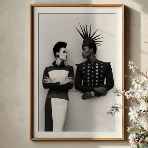 Póster Imagen intensa: retrato de Avant-Garde Fashion Duo