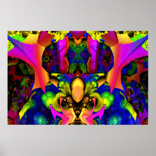 Póster Imagen iterada Poster de luz negra 7