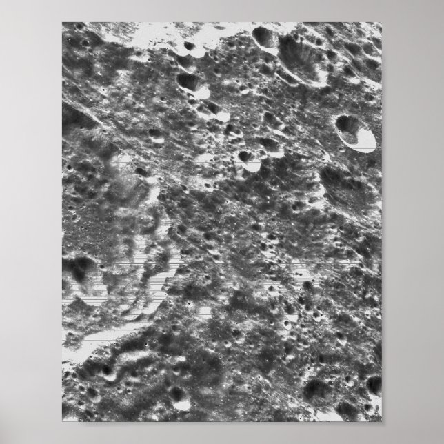 Póster Imagen lunar de la misión lunar de Artemis 1 (Frente)