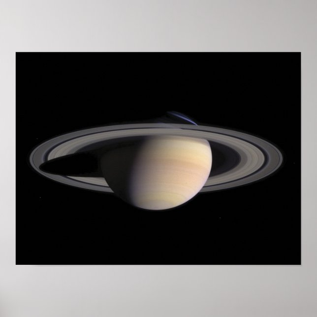 Póster Imagen maravillosa de Saturno, de la NASA (Frente)