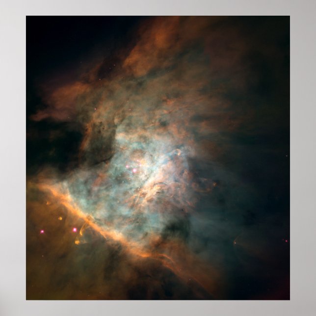 Póster Imagen Panorámica del Centro de la Nebulosa Orion (Frente)