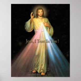 Póster Imagen piadosa de la misericordia divina
