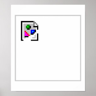 Póster Imagen rota JPG PNG GIF JPEG