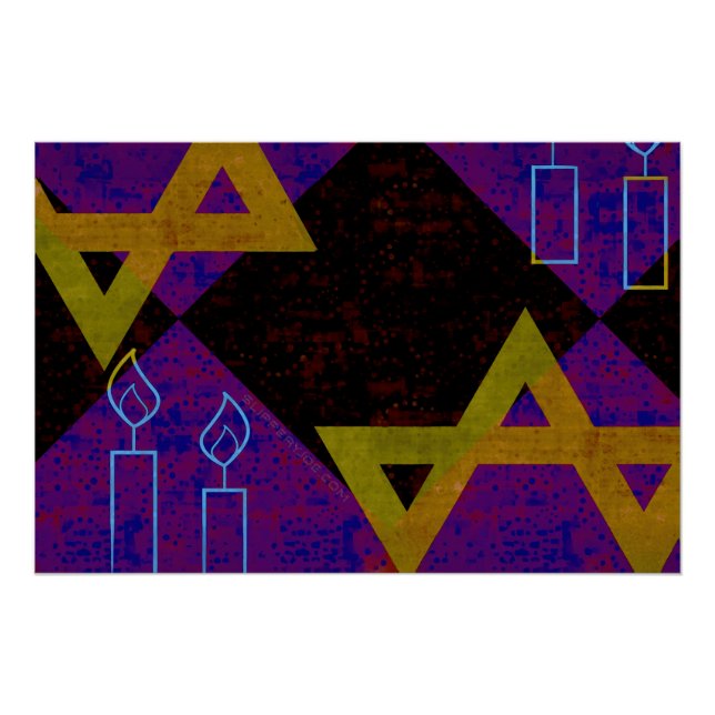 Póster Imagen temática de Hanukkah de SlipperyJoe's amari (Anverso)
