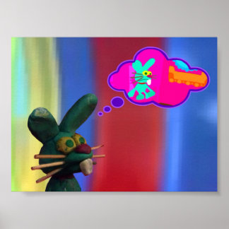 Póster Imágenes de conejitos animadas