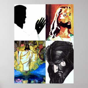 PÓSTER IMÁGENES DE LA COLLAGE DE JESÚS