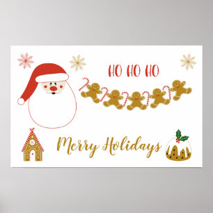 Póster imágenes de navidades niños
