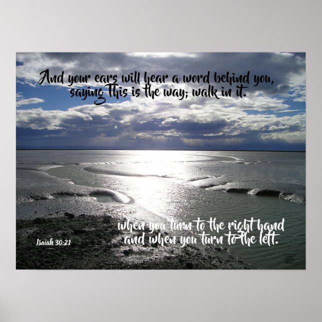 Póster Imágenes Del Poster De Ocean Isiah 30:21 (Frente)