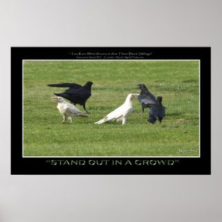 Póster IMÁGENES motivacionales de fotos de "STAND OUT" en