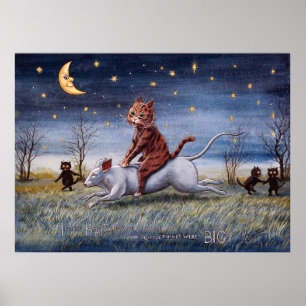 Póster Imaginación de gato, Louis Wain