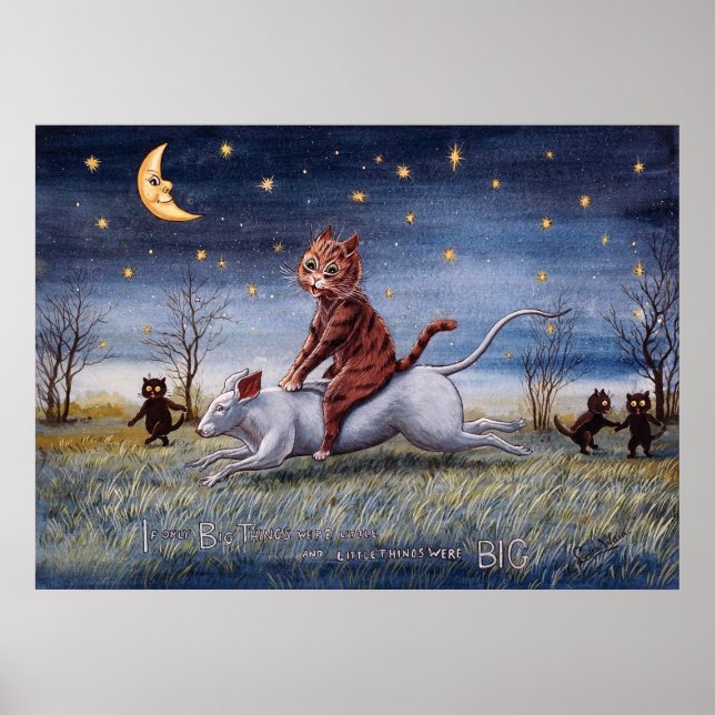 Póster Imaginación de gato, Louis Wain (Frente)