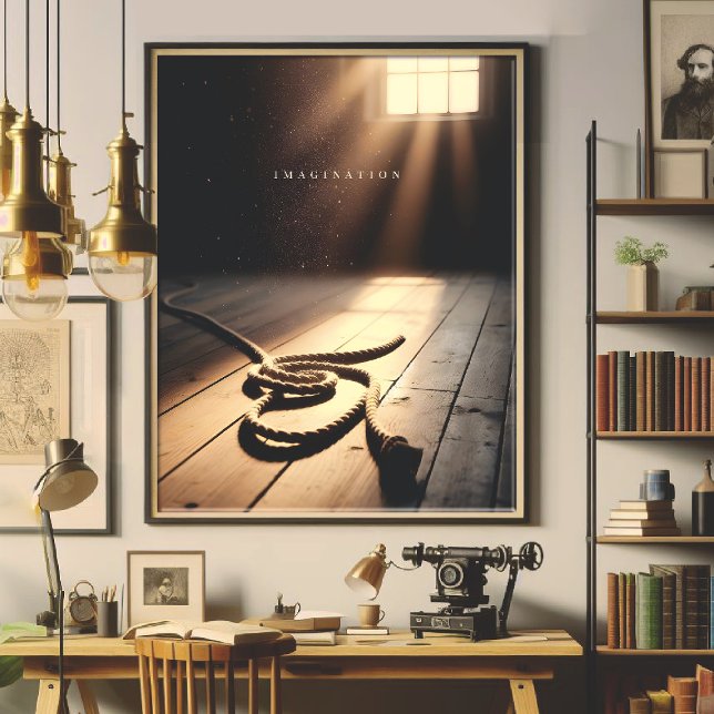 Póster Imaginación - Huella artística de Shibari (Imagination - print art inspired by shibari)