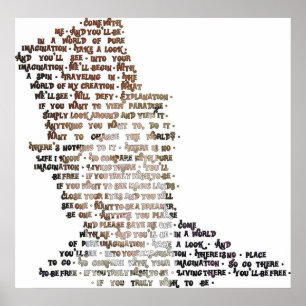 Póster Imaginación pura