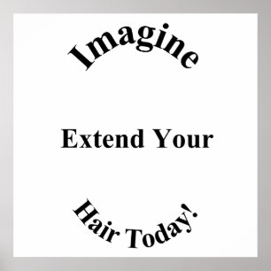 Póster Imagine Hair Extensions Poster Matte