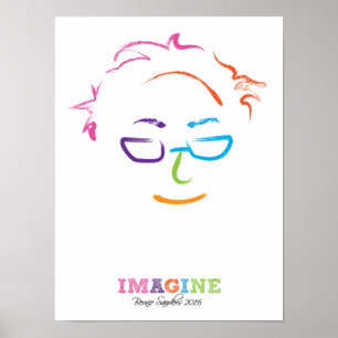 Póster Imaginen a Bernie Sanders 2016