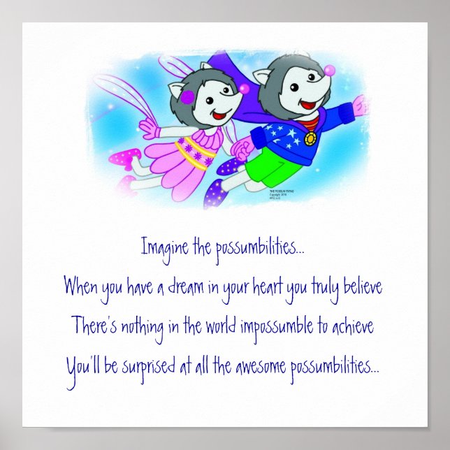 Póster "Imaginen las posibilidades" (Frente)
