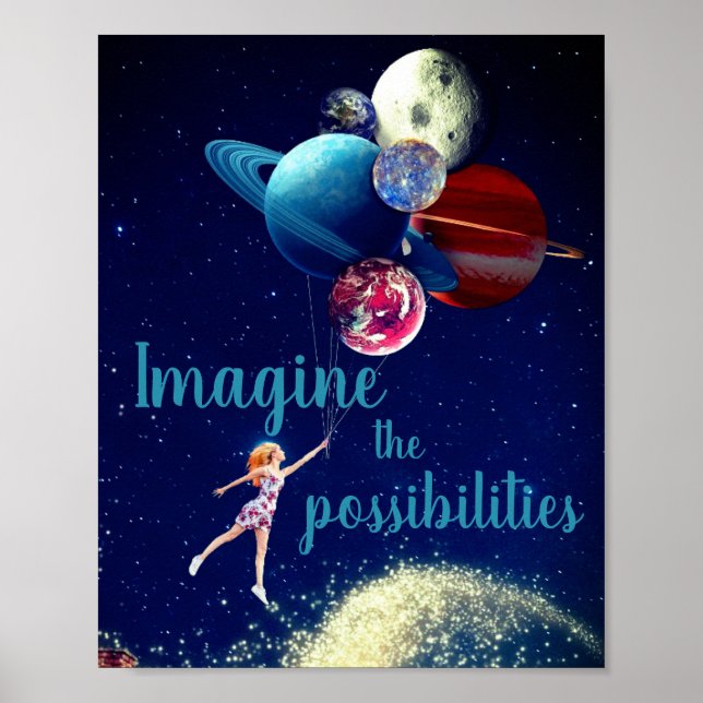 Póster Imaginen las posibilidades Chicas de los sueños es (Frente)