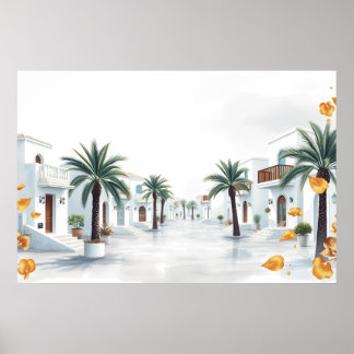 Póster Imaginen lugares pacíficos y paradisíacos #1