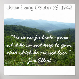 Póster IMGP0118, "él no es ningún tonto que da lo que 