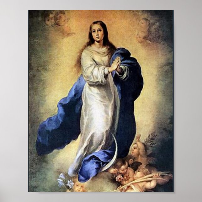 Póster Immaculate Conception Virgin Mary 01A Poster (Frente)