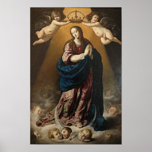 Póster Immaculate Conception Virgin Mary Queen of Heaven