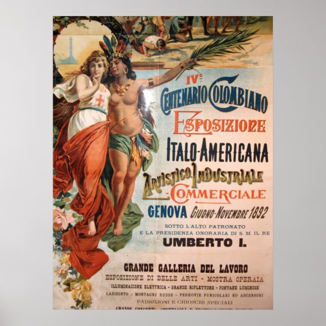 Póster Immagine da Genova, Italia. 1892 (Frente)
