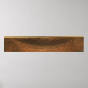 Póster Impact crater Endurance on the surface of Mars