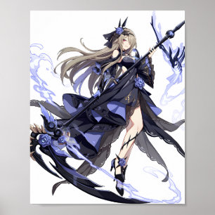Póster Impacto Honkai 3 Rita Rossweisse Fallen Rosemary