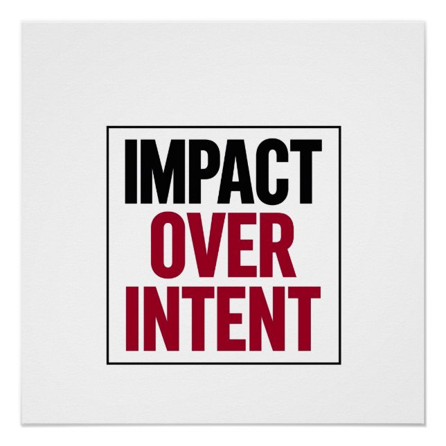 Póster Impacto Sobre Intención (Anverso)