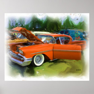 Póster Impala 1958 de Chevy