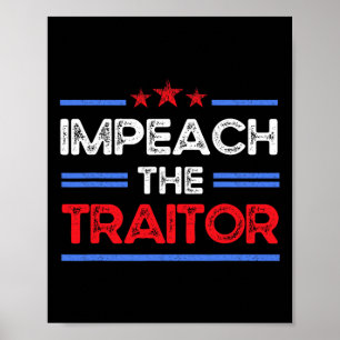 Póster Impeach Trump, 8647 Anti Trump, Protege la Democra