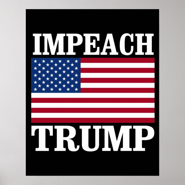 Póster Impeach Trump - Save America - Diseño antiTrump (Frente)
