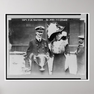 Póster Impecable Molly Brown & Rescuer Capt. Rostron
