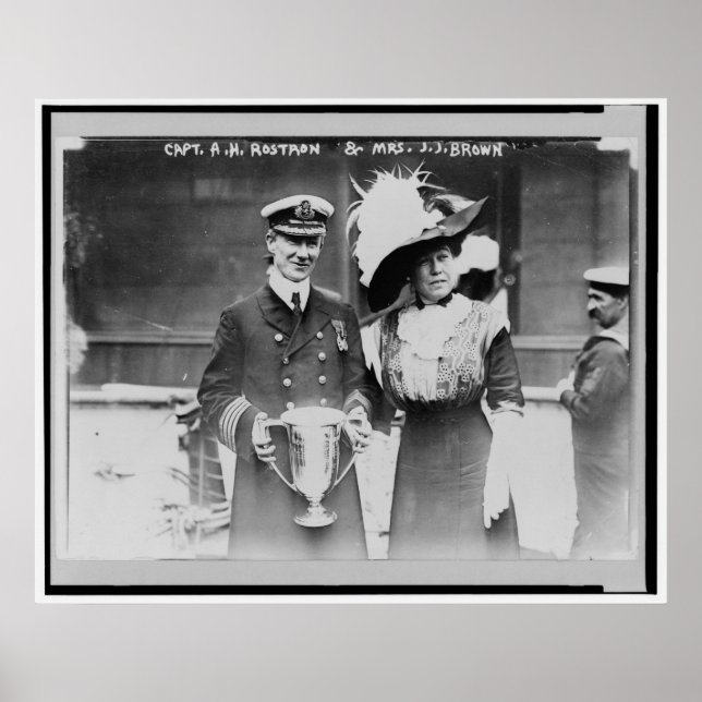 Póster Impecable Molly Brown & Rescuer Capt. Rostron (Frente)
