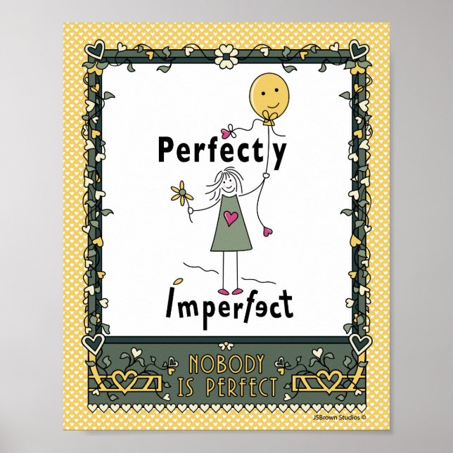 Póster Imperfecto perfecto 1C_Print 8"x10" (Frente)