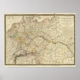 Póster Imperio alemán, Hungría, Galicia