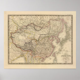 Póster Imperio chino, Japón