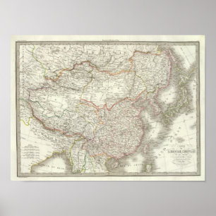 Póster Imperio chino, Japón - Imperio chino y Japón