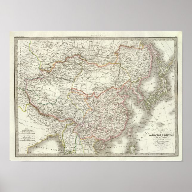 Póster Imperio chino, Japón - Imperio chino y Japón (Frente)