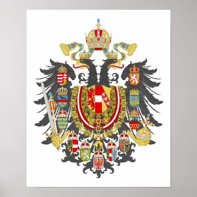 Póster Imperio húngaro de Austria (Frente)