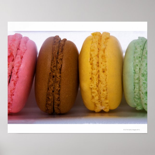 Póster Imported gourmet French macarons (macaroons) (Frente)