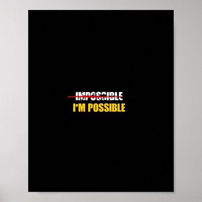 Póster imposible, soy posible (Frente)