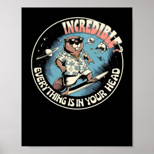 Póster Imposible Todo Está En Tu Cabeza - Gracioso Cosm