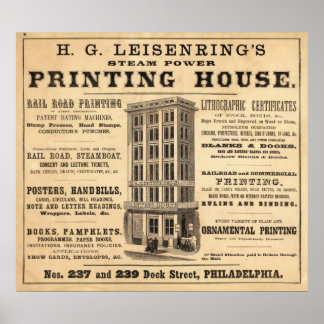 Póster Imprenta de Leisenring