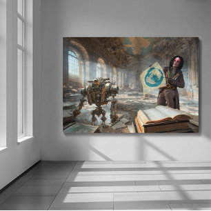 Póster Imprenta mate - Cartógrafo de mundos perdidos