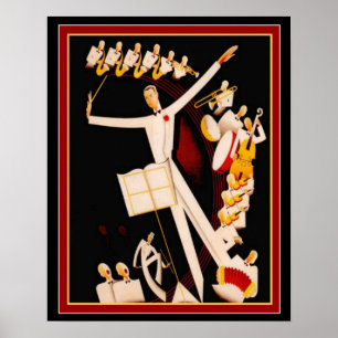 Póster "Impresión 16 x 20 del art déco del maestro del