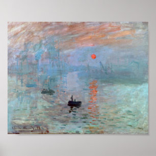 Póster Impresión, amanecer, Claude Monet