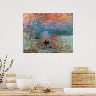 Póster Impresión, Amanecer   Claude Monet  